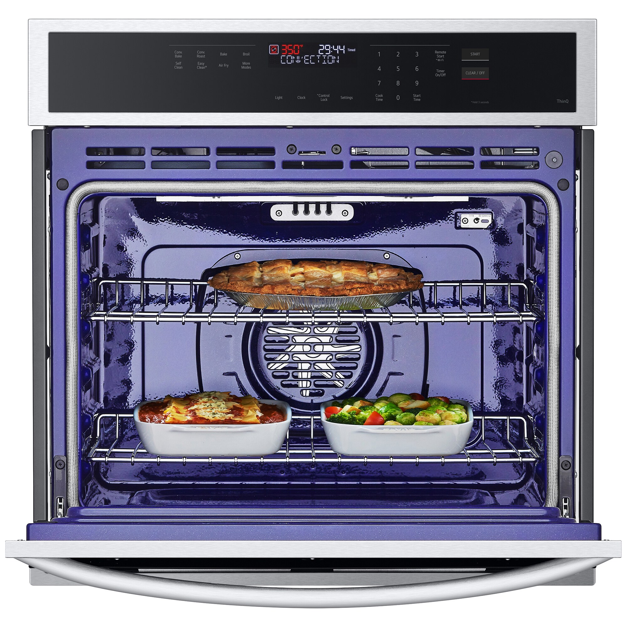 LG 30 in. 4.7 cu. ft. Smart Electric Single Wall Oven with Standard Convection - PrintProof Stainless Steel, , hires