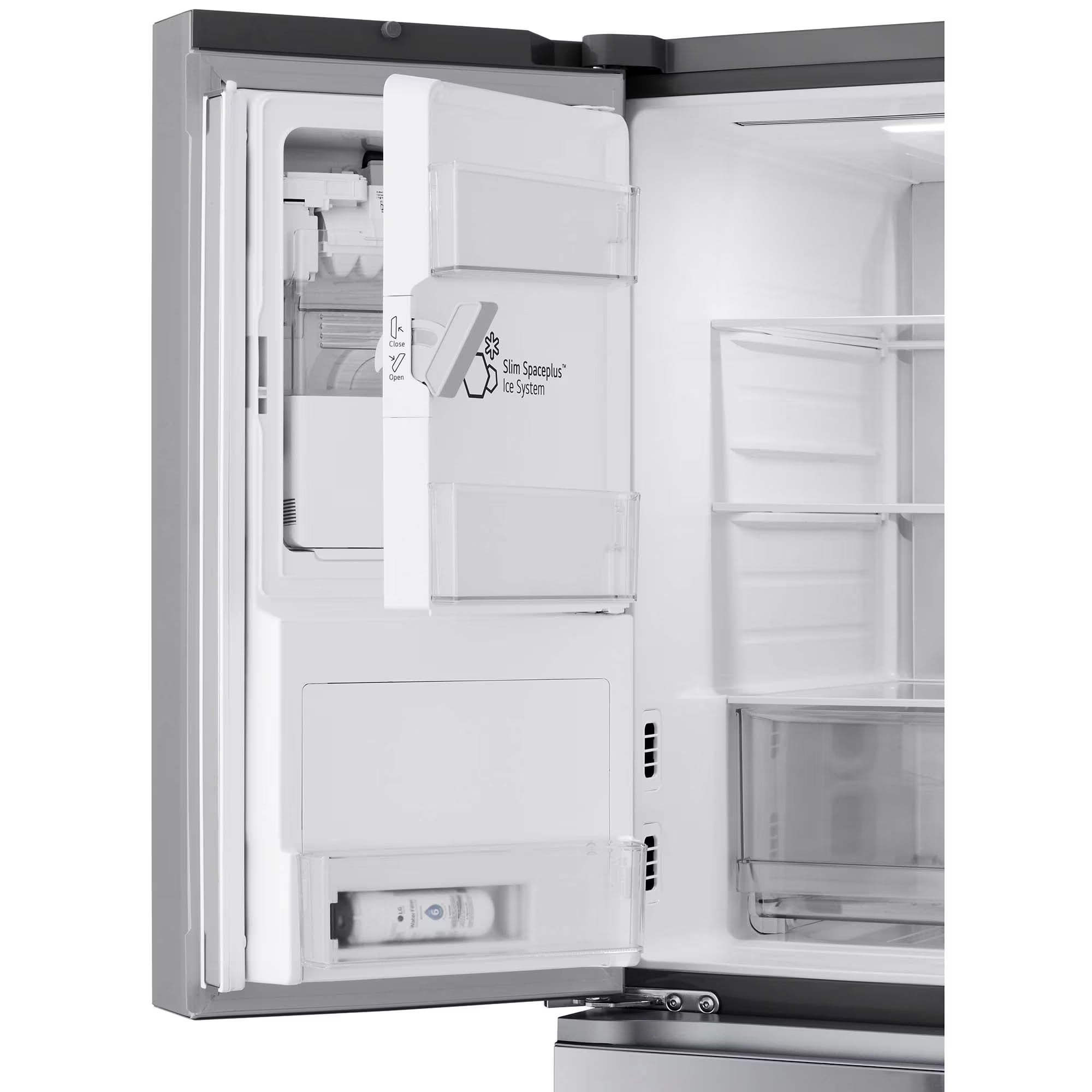 LG 36 in. 28.6 cu. ft. Smart 4-Door French Door Refrigerator with MyColor InstaView, Ice & Water Dispenser - PrintProof Stainless Steel, , hires