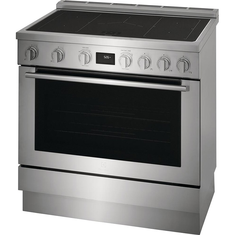 Electrolux 36 in. 4.4 cu. ft. True European Convection Electric Range with 5 Induction Burners - Stainless Steel, , hires
