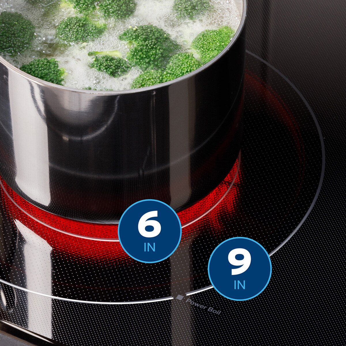 GE 30 in. 5.3 cu. ft. Smart Air Fry Standard Convection Electric Range with Radiant Burners - Stainless Steel, , hires