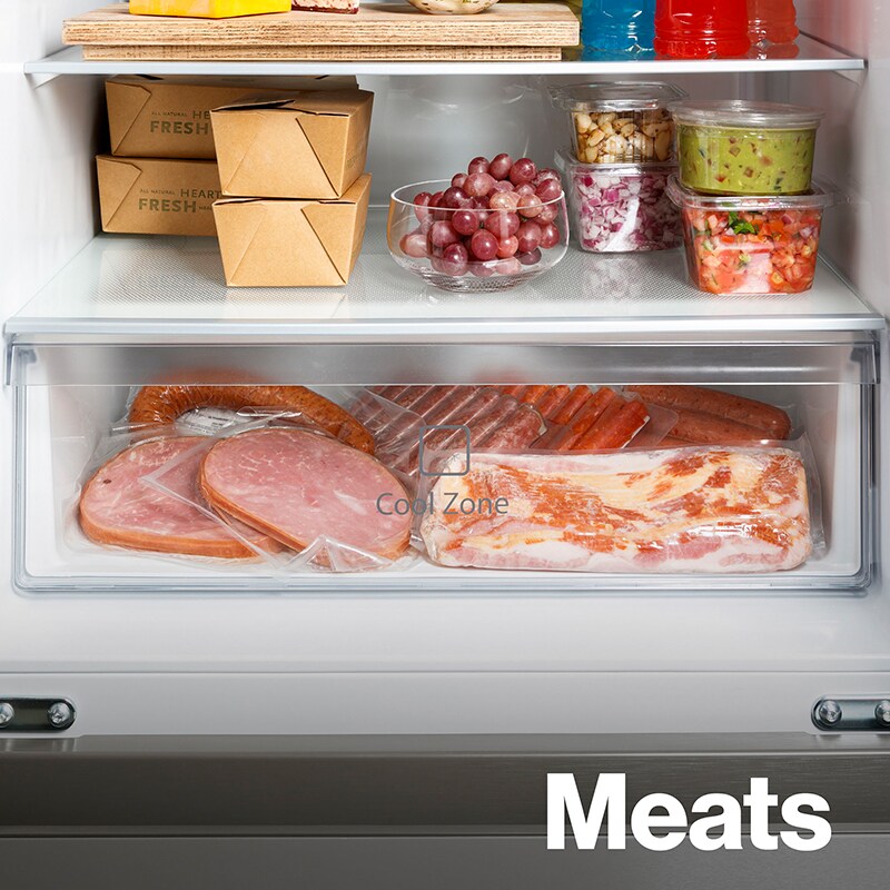 Haier 28 in. 14.5 cu. ft. Counter Depth 4-Door French Door Refrigerator - Stainless Steel, , hires