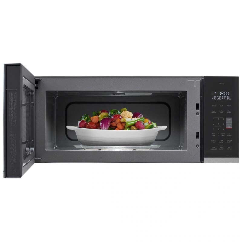 LG 30 in. 1.3 cu. ft. 1000W Low Profile Smart Over-the-Range Microwave with 400 CFM - PrintProof Stainless Steel, , hires