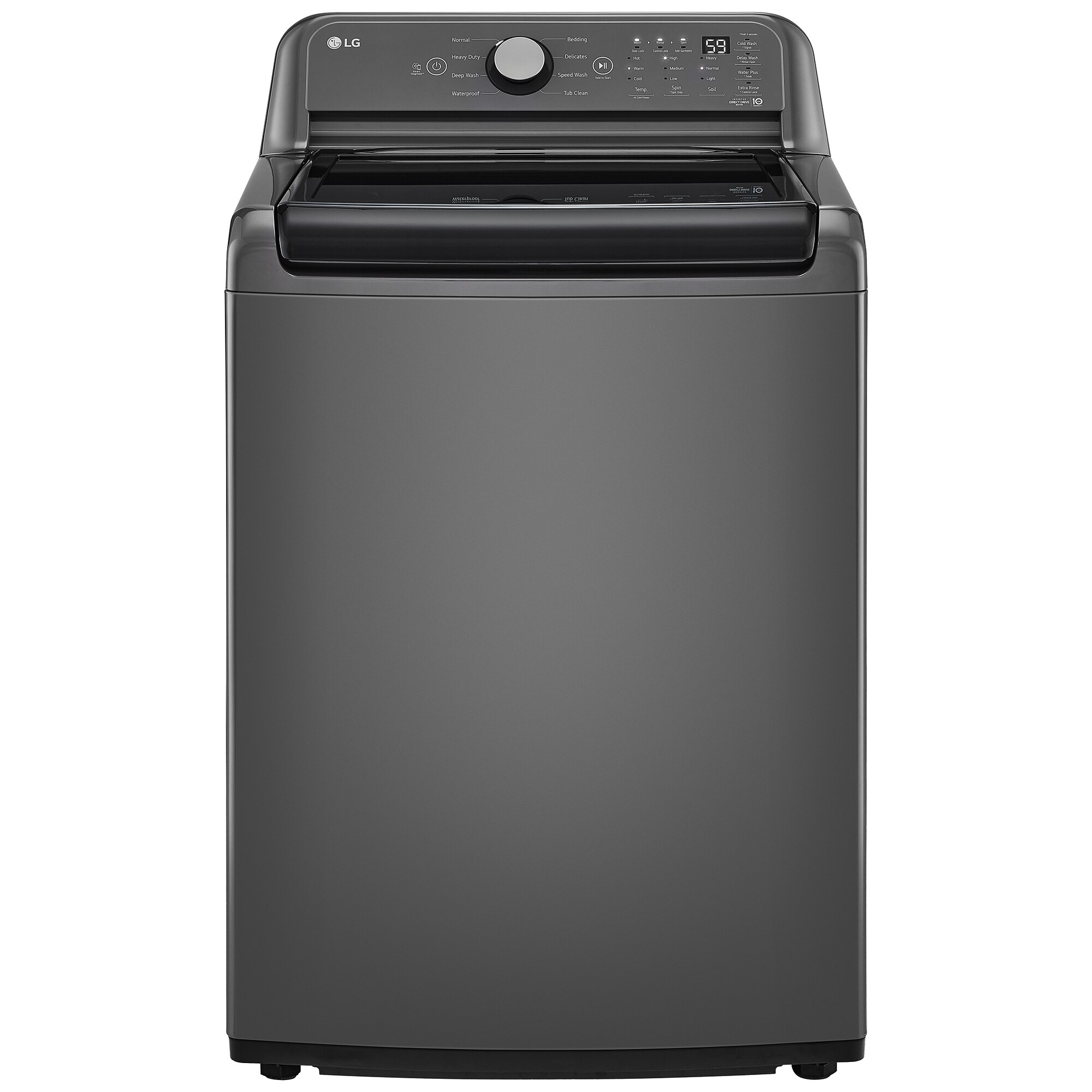 LG 27 in. 5.0 cu. ft. Top Load Washer with Speed Wash Cycle, SlamProof