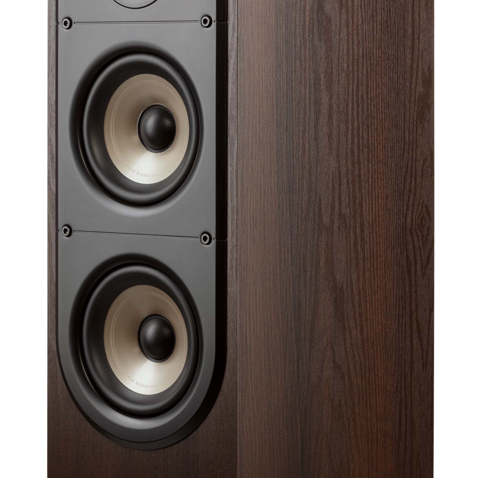 Polk Signature Elite ES50 High-Quality Compact Floor-Standing Tower Speaker - Brown, Brown, hires