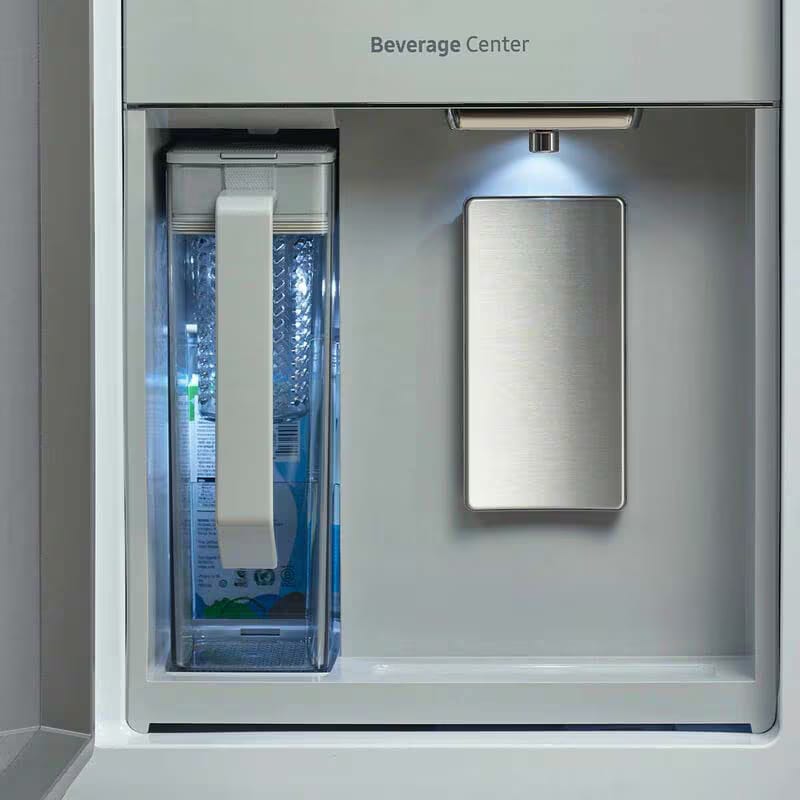 Samsung Bespoke 36 in. 28.6 cu. ft. Smart 4-Door French Door Refrigerator with Internal Water Dispenser - Fingerprint Resistant Stainless, Fingerprint Resistant Stainless, hires