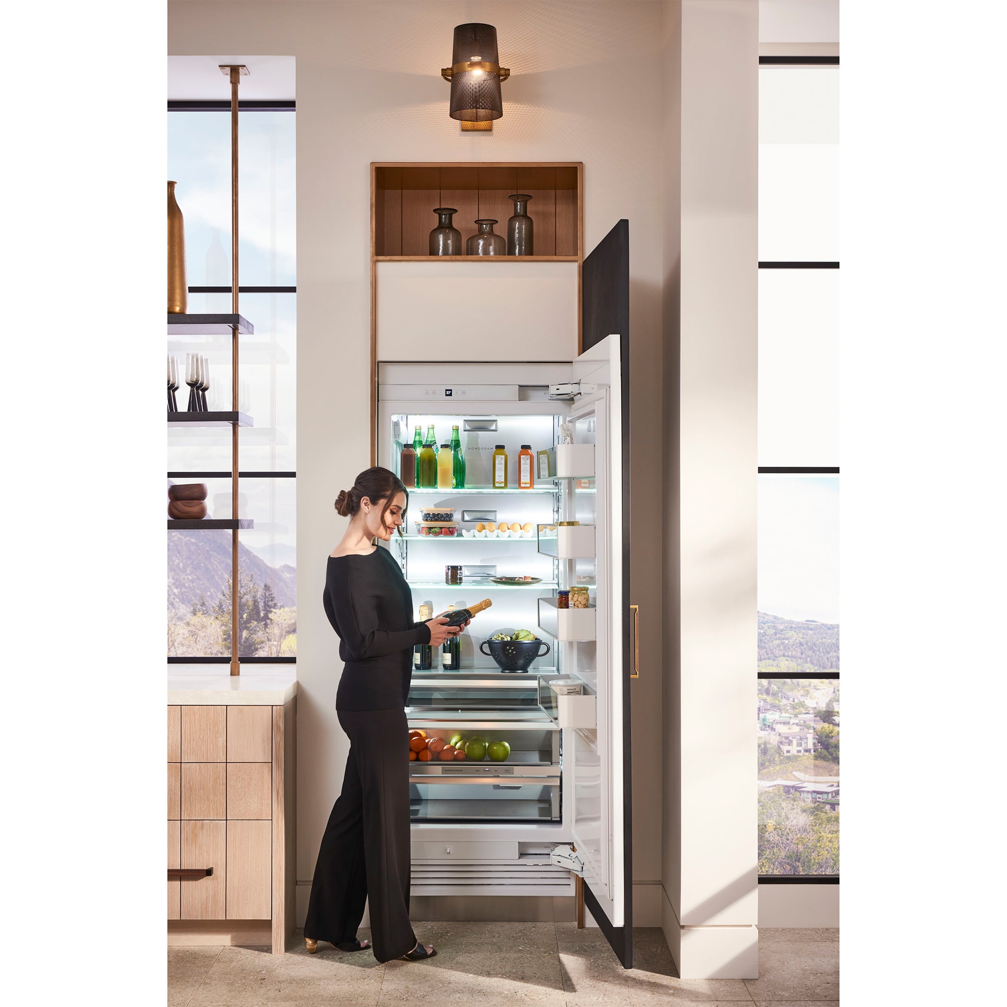 Monogram 30 in. Built-In 17.6 cu. ft. Smart Counter Depth Freezerless Refrigerator with Hands Free Auto-Fill Pitcher & Back-Lit Shelves - Custom Panel Ready, , hires