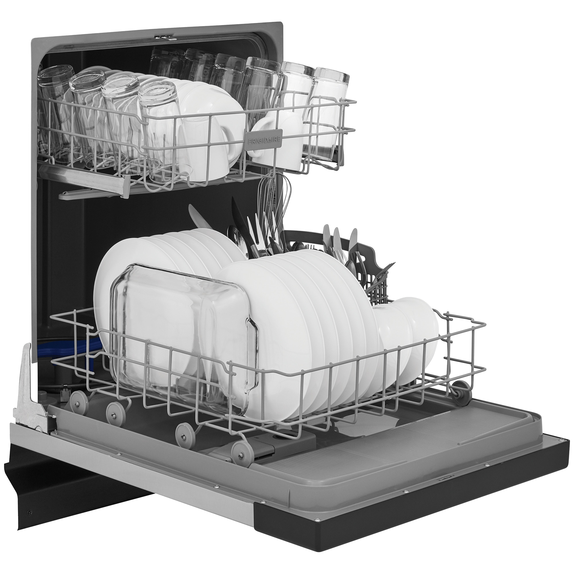 Frigidaire 24 in. Front Control Dishwasher with 62 dBa Sound Level & Pocket - Stainless Steel, Stainless Steel, hires