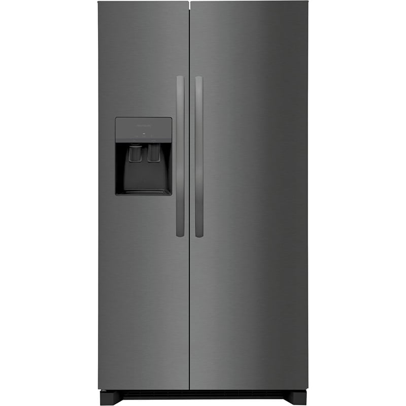 Frigidaire 36 in. 25.6 cu. ft. Side by Side Refrigerator with Ice & Water Dispenser - Black Stainless, Black Stainless, hires
