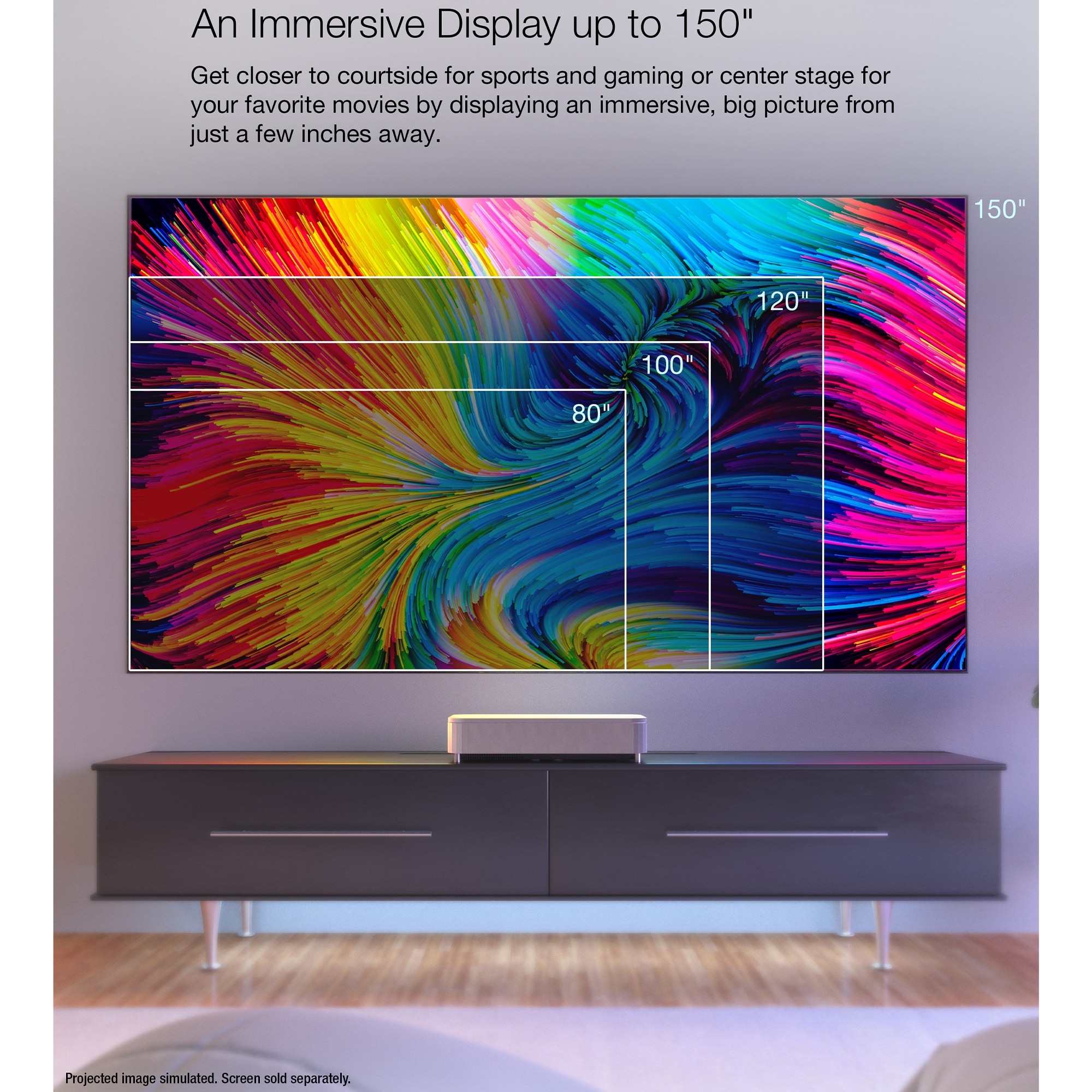 Epson EpiqVision Ultra 4K PRO-UHD Ultra Short-Throw 3-Chip 3LCD Smart Streaming Laser Projector - White, , hires