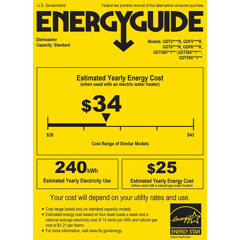 GE 24 in. Top Control Dishwasher with 50 dBA Sound Level, 3rd-Rack & Dry Boost - Fingerprint Resistant Stainless Steel, Fingerprint Resistant Stainless, hires