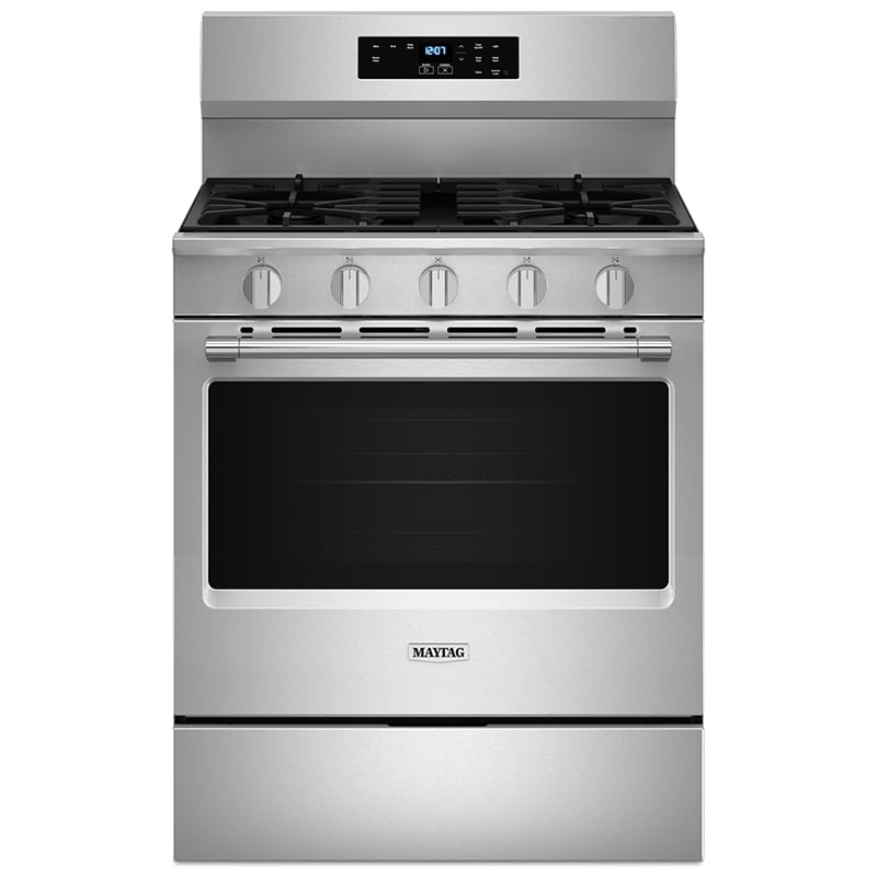 Maytag 30 in. 5 cu. ft. Gas Range with 5 Sealed Burners - Stainless Steel, Stainless Steel, hires