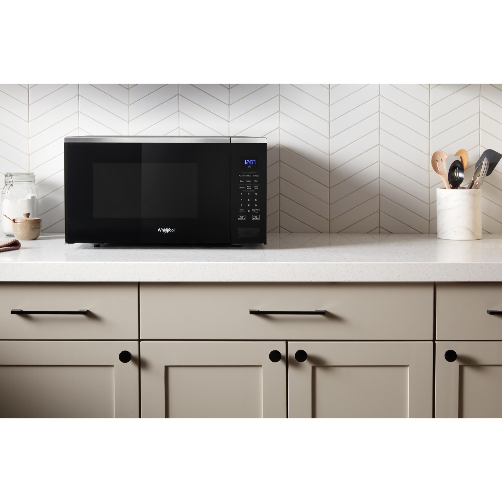 Whirlpool 22 in. 1.6 cu. ft. 1200W Countertop Microwave with Sensor Cooking - Stainless Steel, Stainless Steel, hires