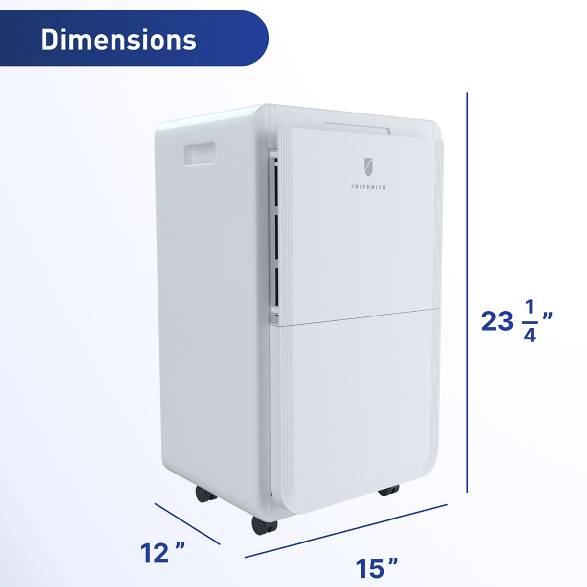 Friedrich 50 Pint 2-Speed Dehumidifier with Built-In Drain Pump, , hires