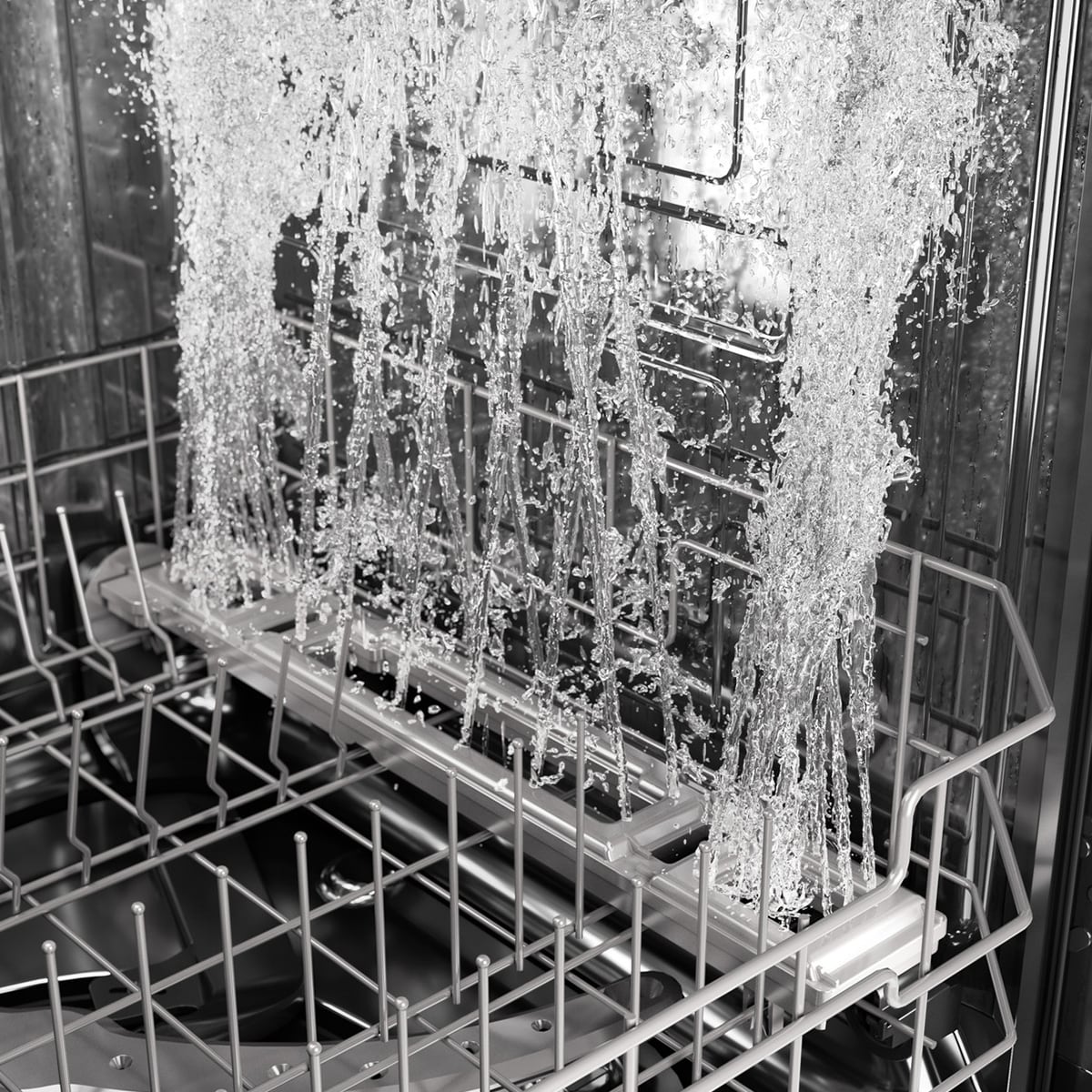 GE Profile 24 in. Top Control Flush-Mount Smart Dishwasher with 39 dBa Sound Level, 3rd-Rack, Twin Turbo Dry Boost & Pocket Handle - Fingerprint Resistant Stainless, , hires