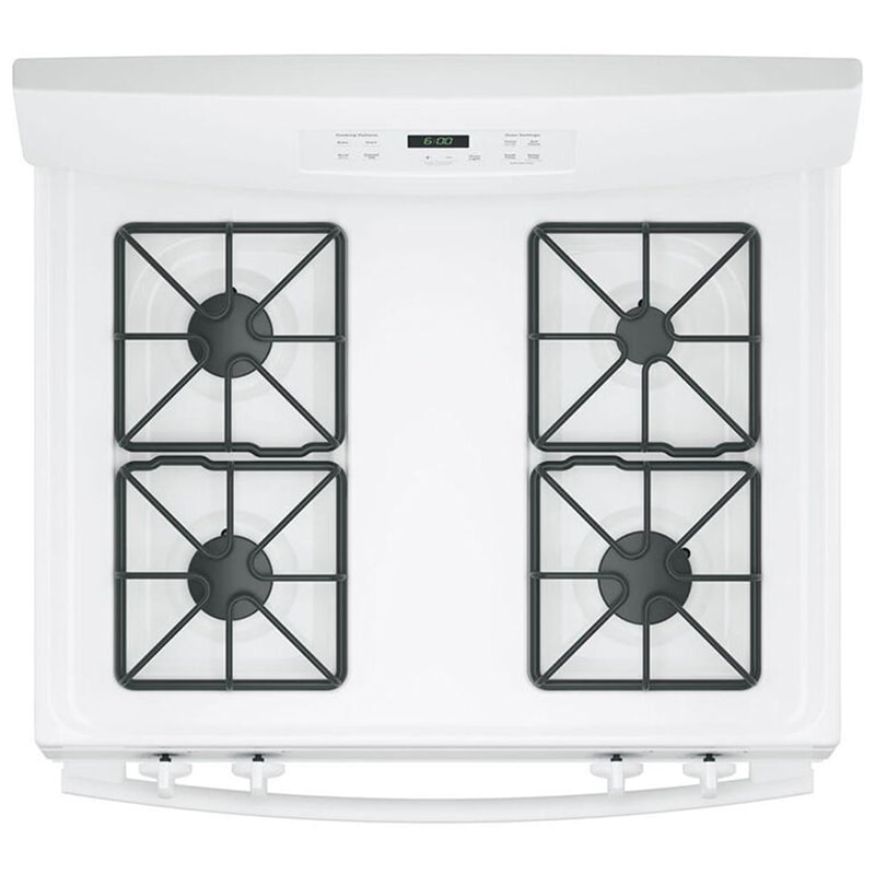 GE 30 in. 4.8 cu. ft. Gas Range with 4 Sealed Burners - White, White, hires