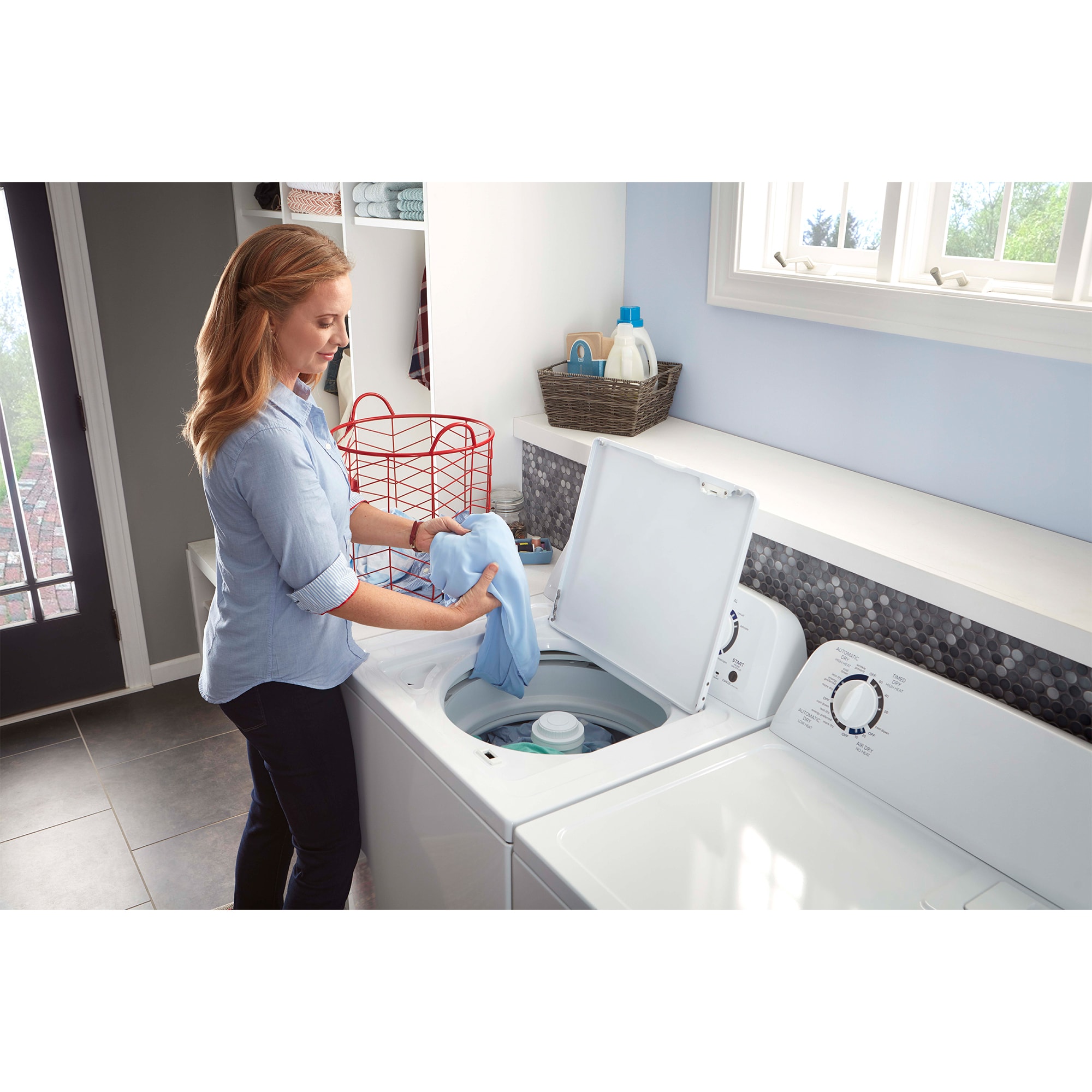 Amana 29 in. 6.5 cu. ft. Electric Dryer with Wrinkle Prevent Option - White, , hires