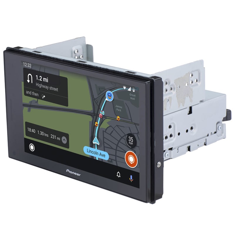 Pioneer 8" Android Auto, Apple CarPlay, Bluetooth, HD Radio & Modular Solutions Digital Media Receiver - Black, , hires