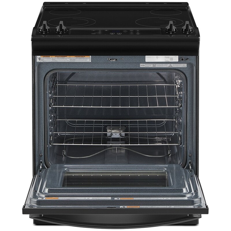 Whirlpool 30 in. 4.8 cu. ft. Slide-In Electric Range with Radiant Burners - Black, Black, hires