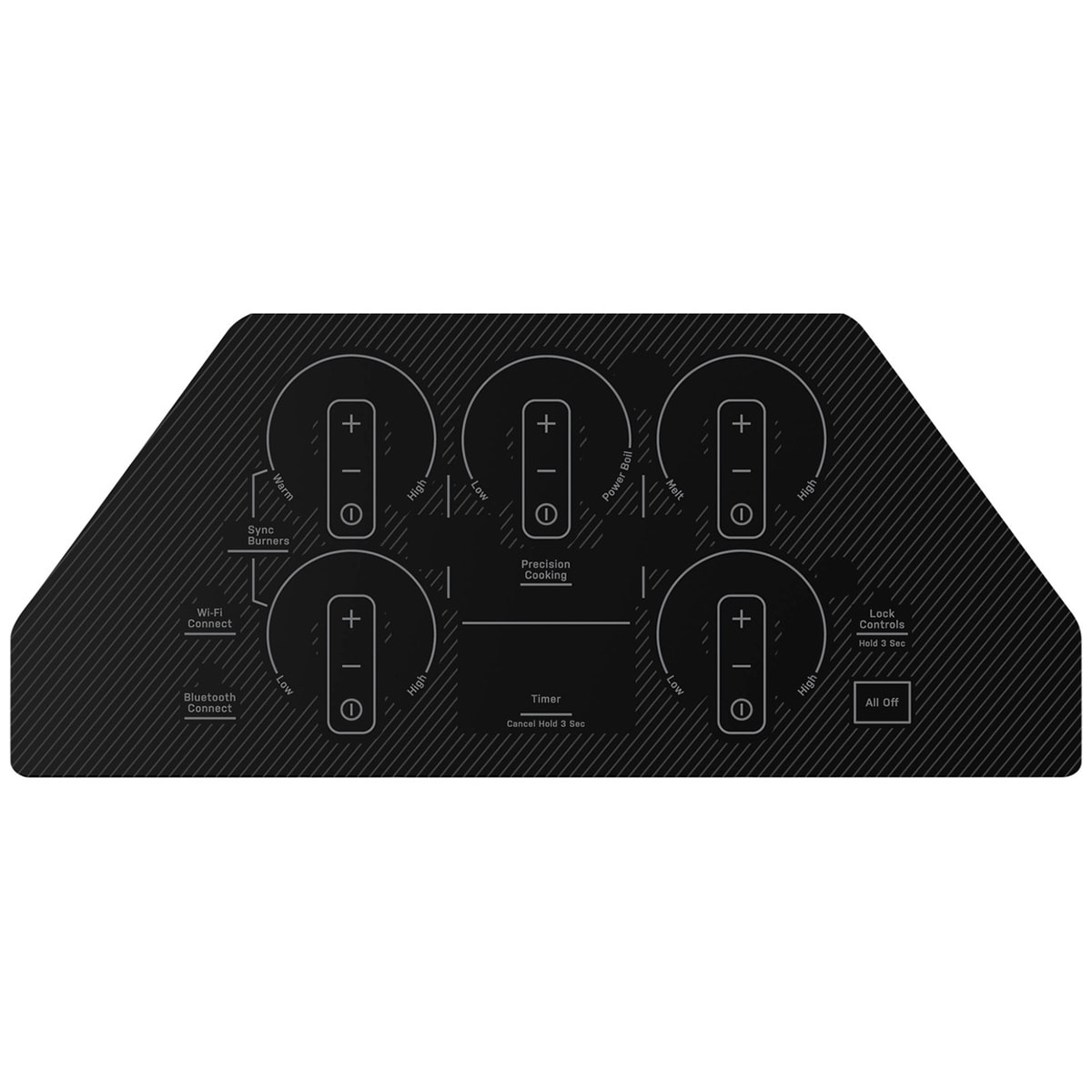 GE Profile 30 in. 5-Burner Smart Electric Cooktop with Power Burner - Stainless Steel, , hires