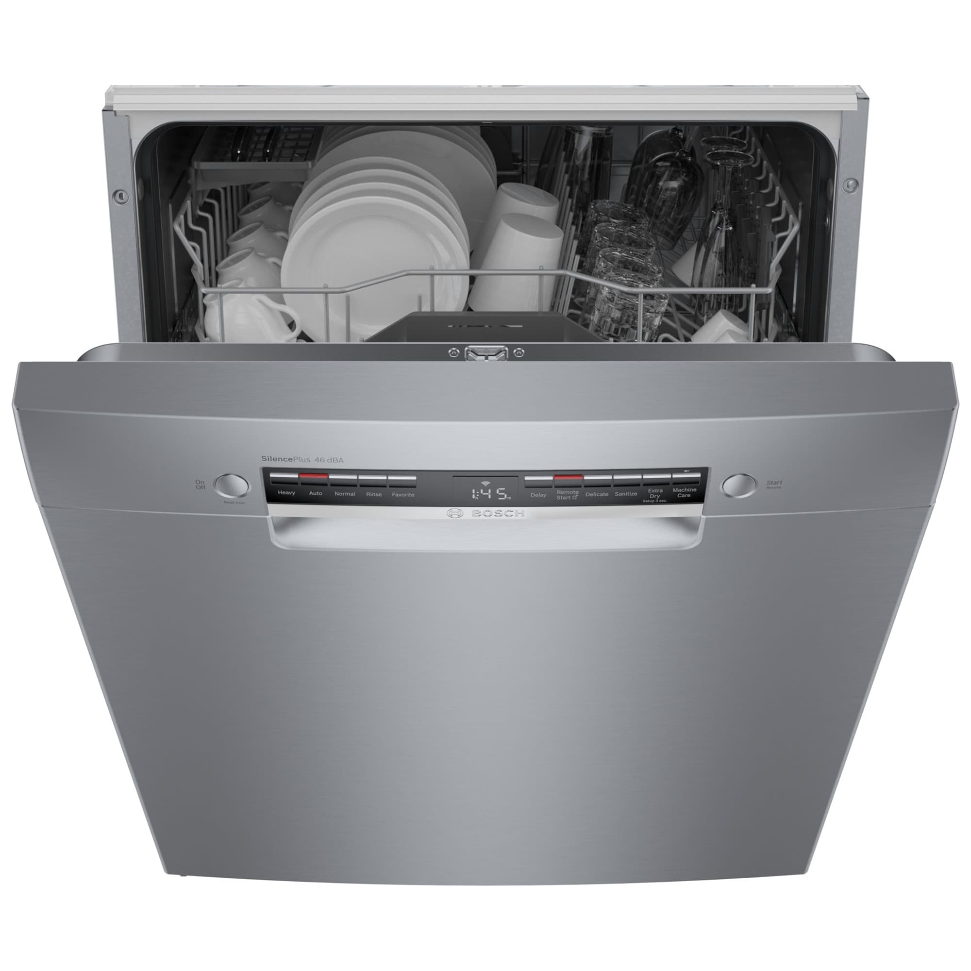 Bosch 300 Series 24 in. Smart BuiltIn Dishwasher with Front Control