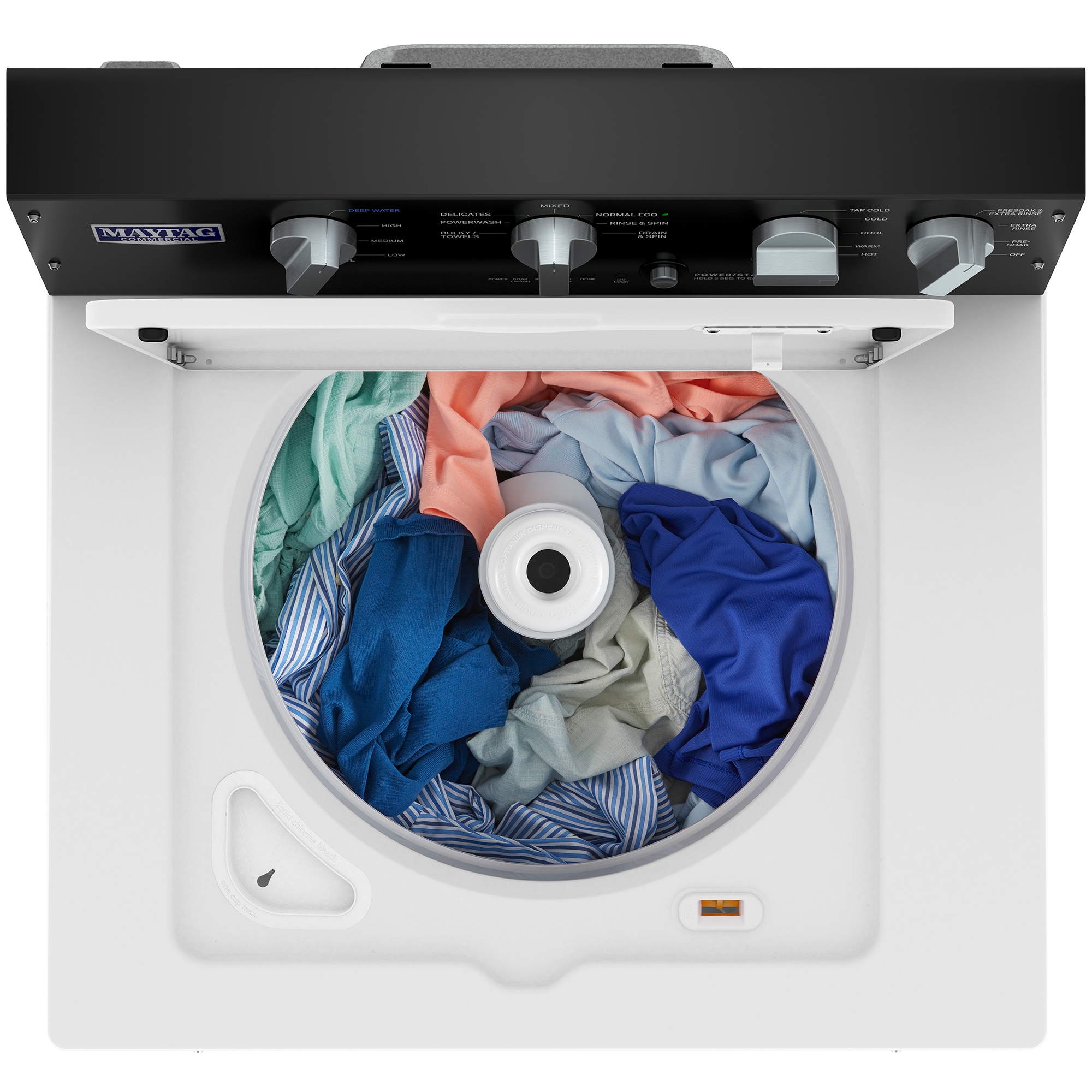 Maytag 27 in. 3.5 cu. ft. Top Load Washer with Dual-Action Agitator & Power Wash Cycle - White, , hires