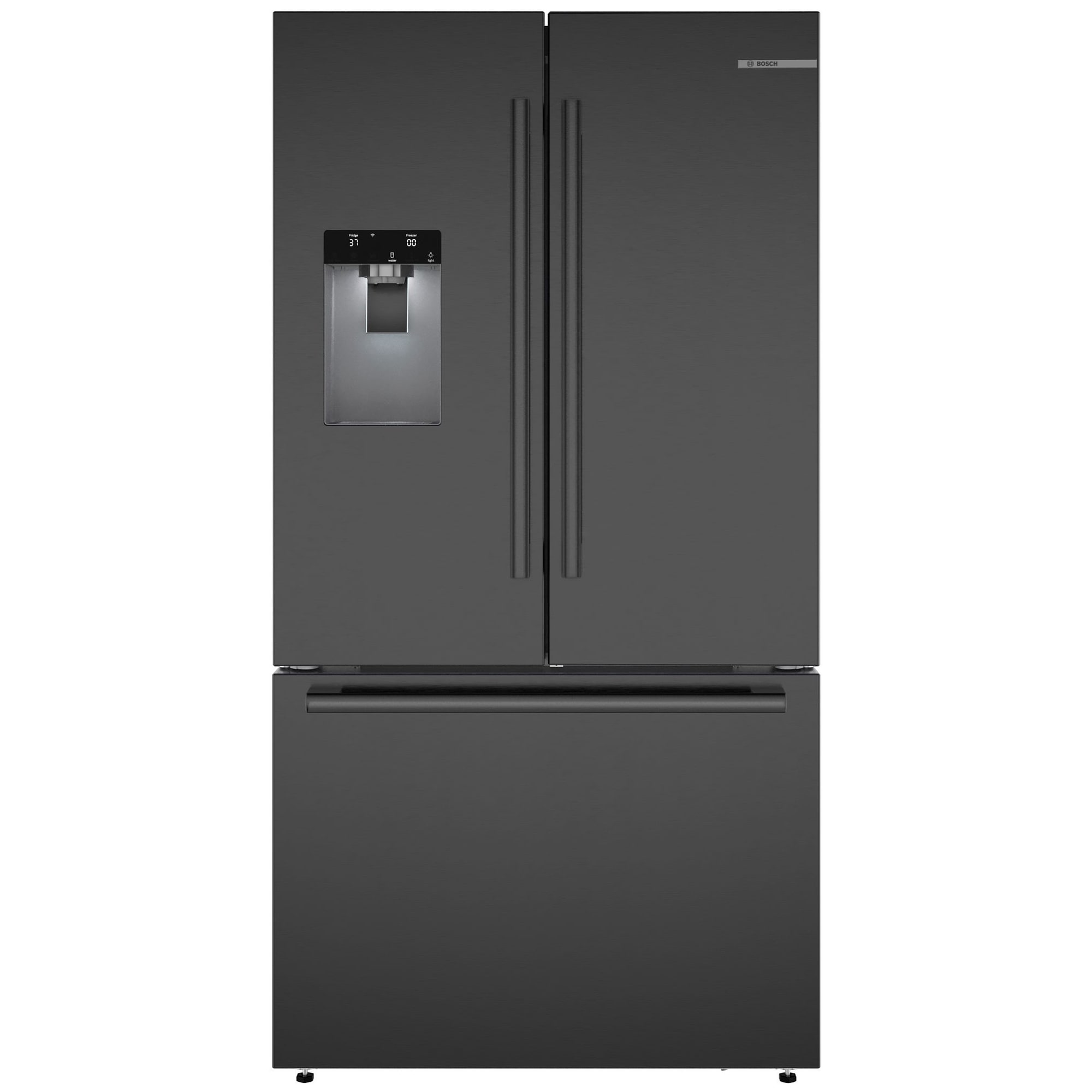 Bosch 500 Series 36 in. 26 cu. ft. Smart French Door Refrigerator with Ice & Water Dispenser - Black Stainless Steel, , hires