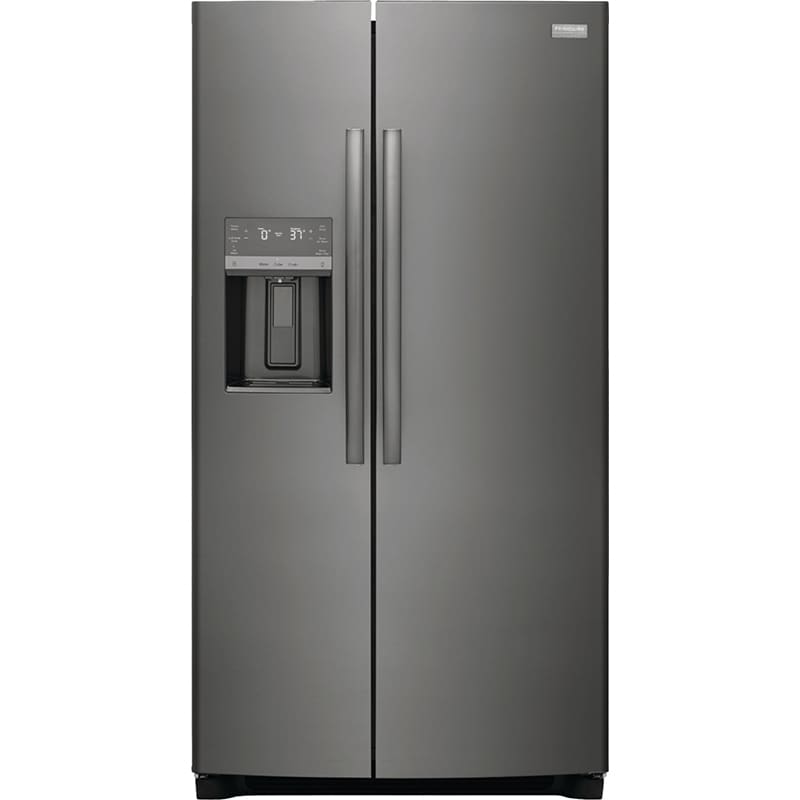 Frigidaire Gallery 36 in. 22.3 cu. ft. Counter Depth Side by Side Refrigerator with Ice & Water Dispenser - Black Stainless, Black Stainless, hires