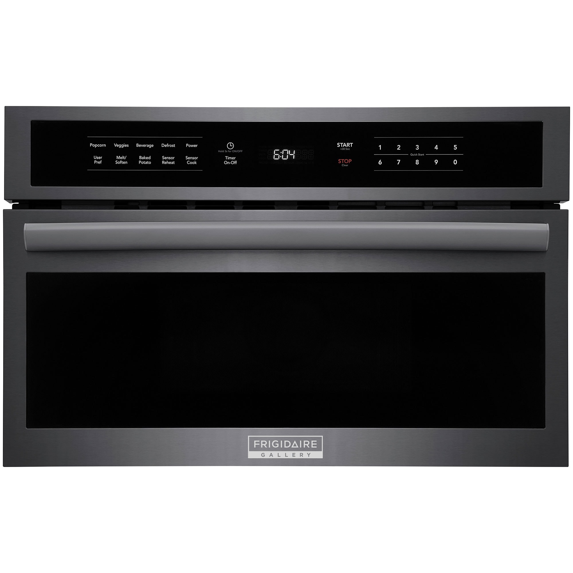 Frigidaire Gallery 30 in. 1.6 cu. ft. 950W Built-In Microwave with Sensor Cooking - Black Stainless, Black Stainless, hires