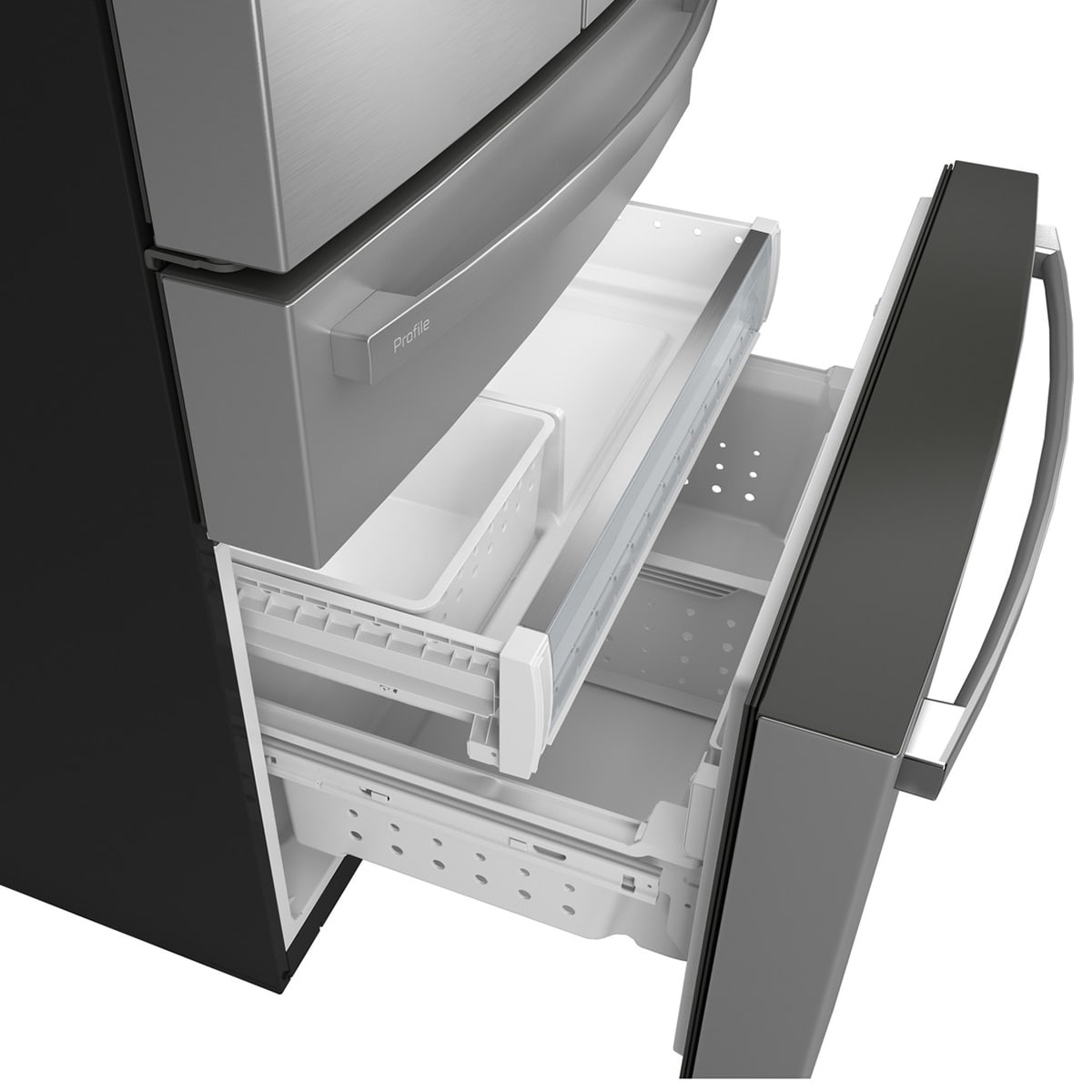 GE Profile 36 in. 23.3 cu. ft. Smart Counter Depth 4-Door French Door Refrigerator with Internal Water AutoFill Pitcher - Fingerprint Resistant Stainless, , hires