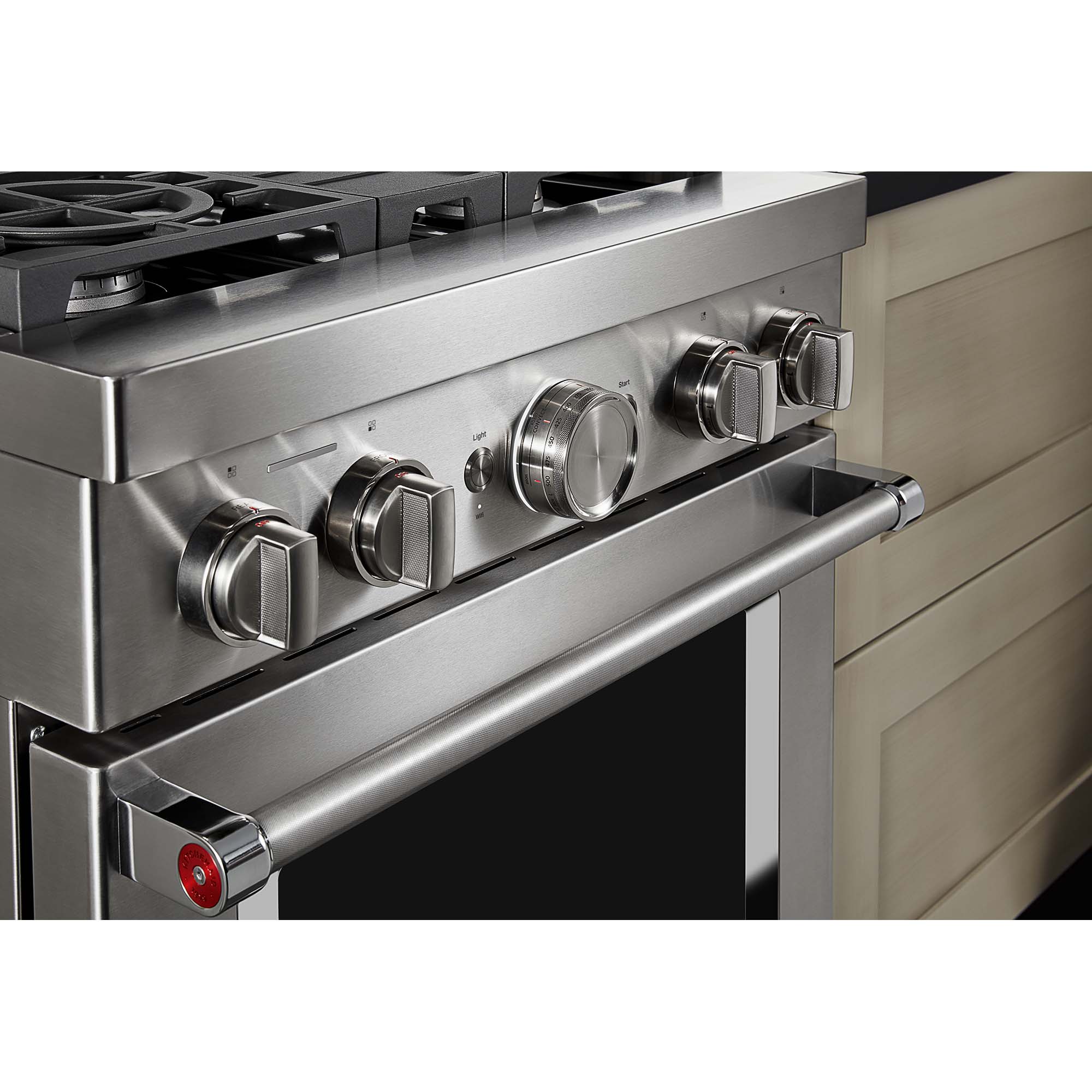 KitchenAid 30 in. 4.1 cu. ft. Smart True European Convection Dual Fuel Range with 4 Sealed Burners - Stainless Steel, , hires
