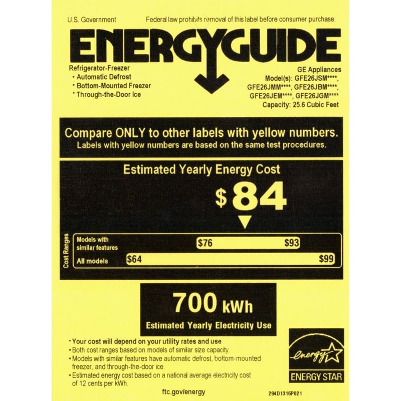 GE 36 in. 25.6 cu. ft. French Door Refrigerator with Ice & Water Dispenser - Fingerprint Resistant Stainless, Fingerprint Resistant Stainless, hires
