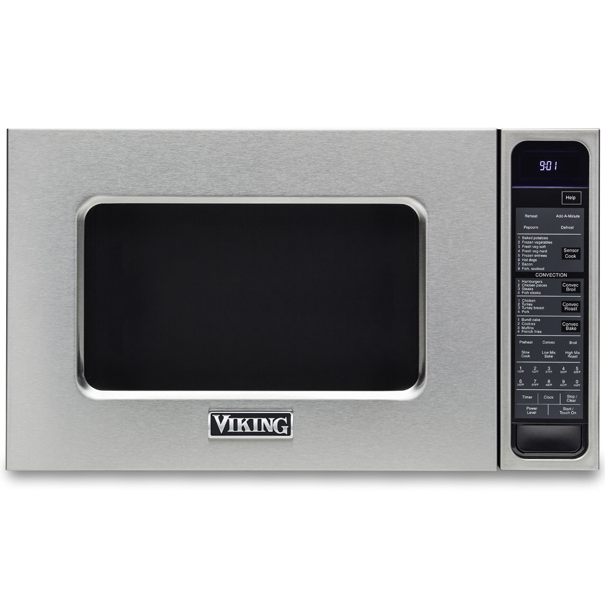 Viking 5 Series 25 in. 1.5 cu. ft. 900W Countertop/Built-In (Convertible) Microwave with Convection & Sensor Cooking - Stainless Steel, , hires