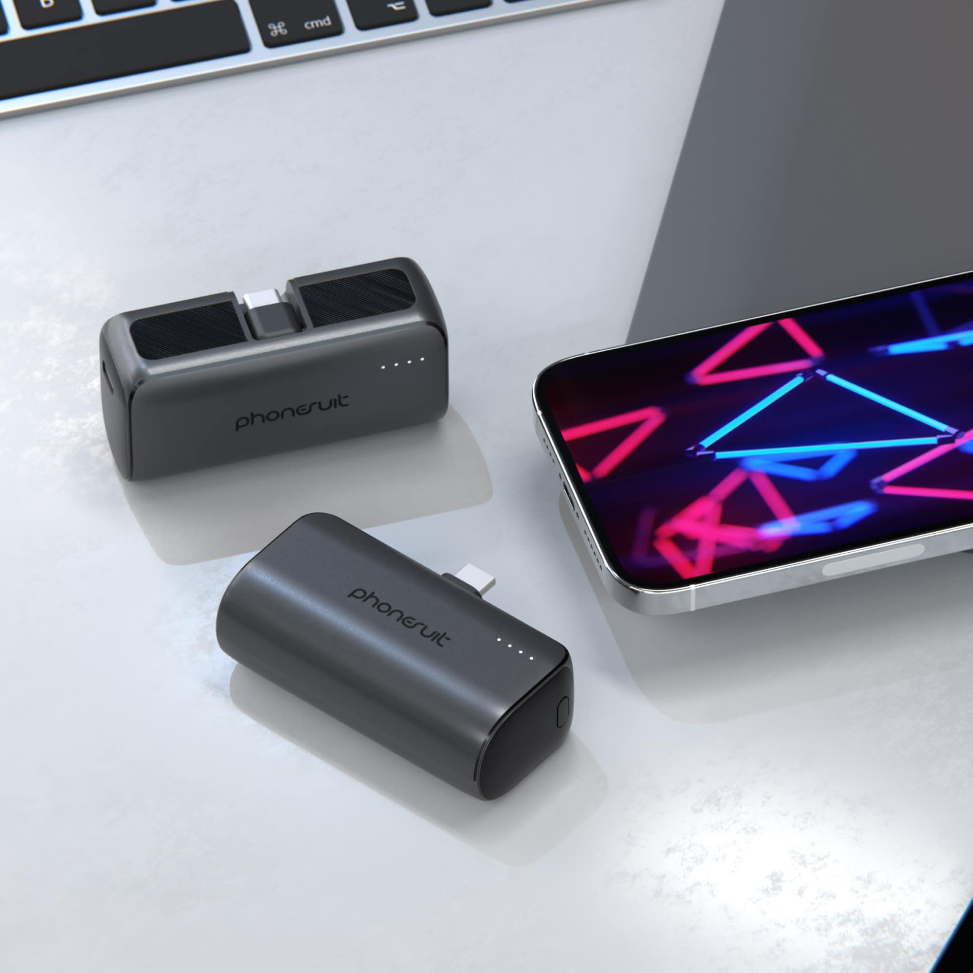 PhoneSuit  Flex XT Pocket Charger for iPhone 16, 15 & Android Smartphones USB-C) - 20W PD - 5,000mAh, , hires