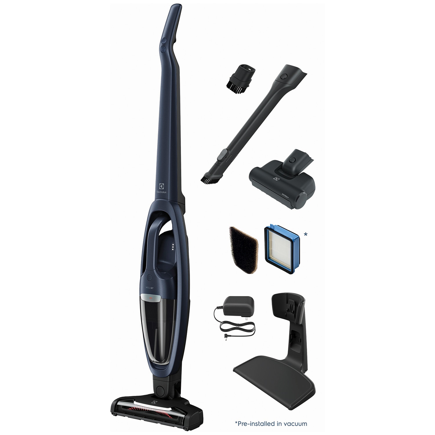 Electrolux WellQ7 Cordless Light-Weight Pet 2-in-1 Handheld/Stick Vacuum with 3 Additional Tools, , hires