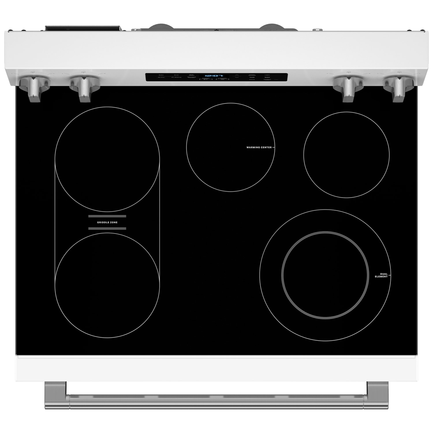 Maytag 30 in. 5.3 cu. ft. Air Fry Standard Convection Electric Range with Radiant Burners - White, White, hires
