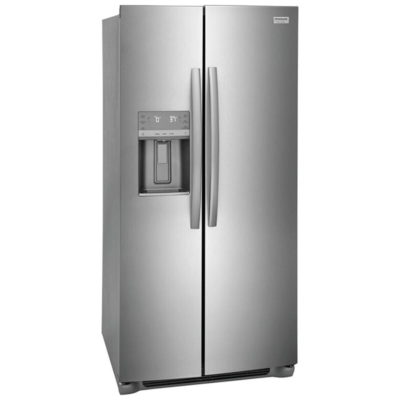 Frigidaire Gallery 36 in. 22.3 cu. ft. Counter Depth Side by Side Refrigerator with Ice & Water Dispenser - Stainless Steel, Stainless Steel, hires