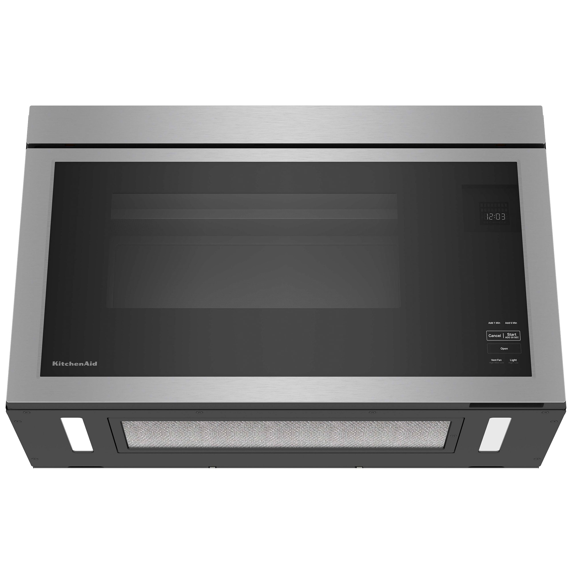 KitchenAid 30 in. 1.1 cu. ft. 1000W Over-the-Range Microwave with 400 CFM & Sensor Cooking - Stainless Steel with PrintShield Finish, Stainless Steel with PrintShield Finish, hires