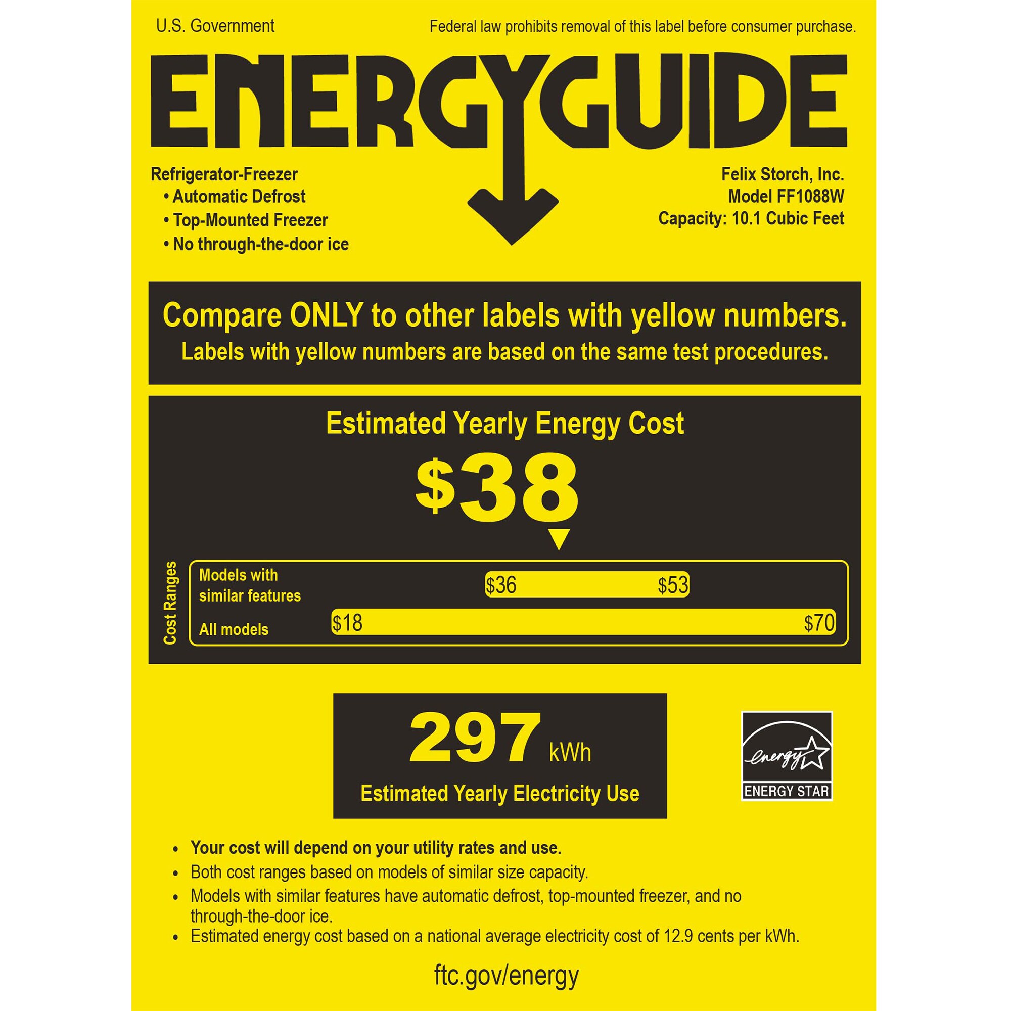 Summit 24 in. 10.1 cu. ft. Top Freezer Refrigerator - White, , hires