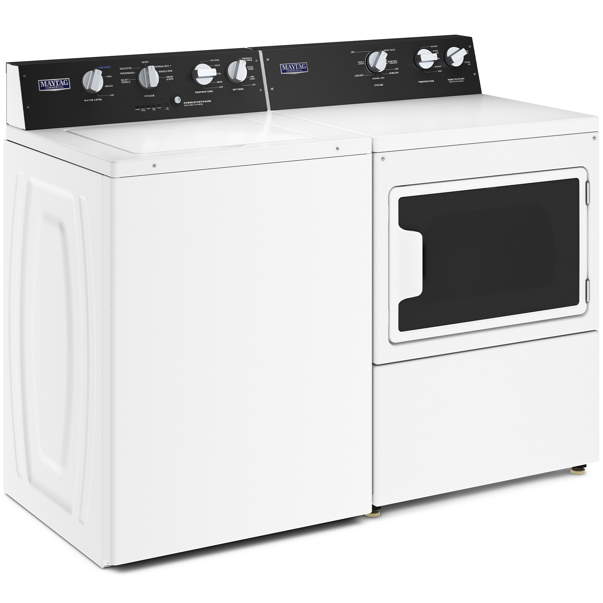 Maytag 27 in. 3.5 cu. ft. Top Load Washer with Dual-Action Agitator & Power Wash Cycle - White, , hires