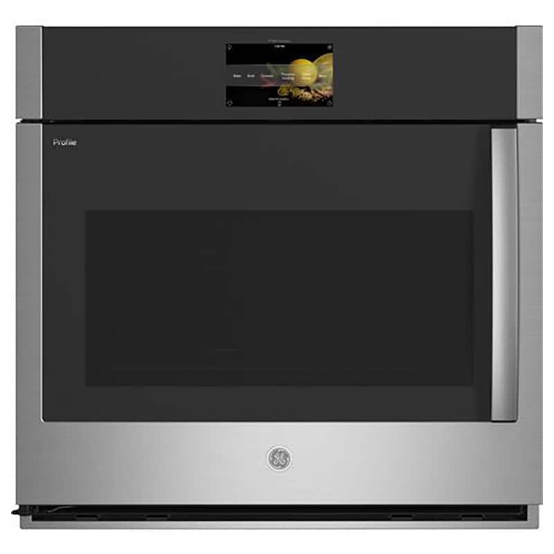 GE Profile 30 in. 5 cu. ft. Smart Electric Single Wall Oven with True European Convection - Stainless Steel, , hires