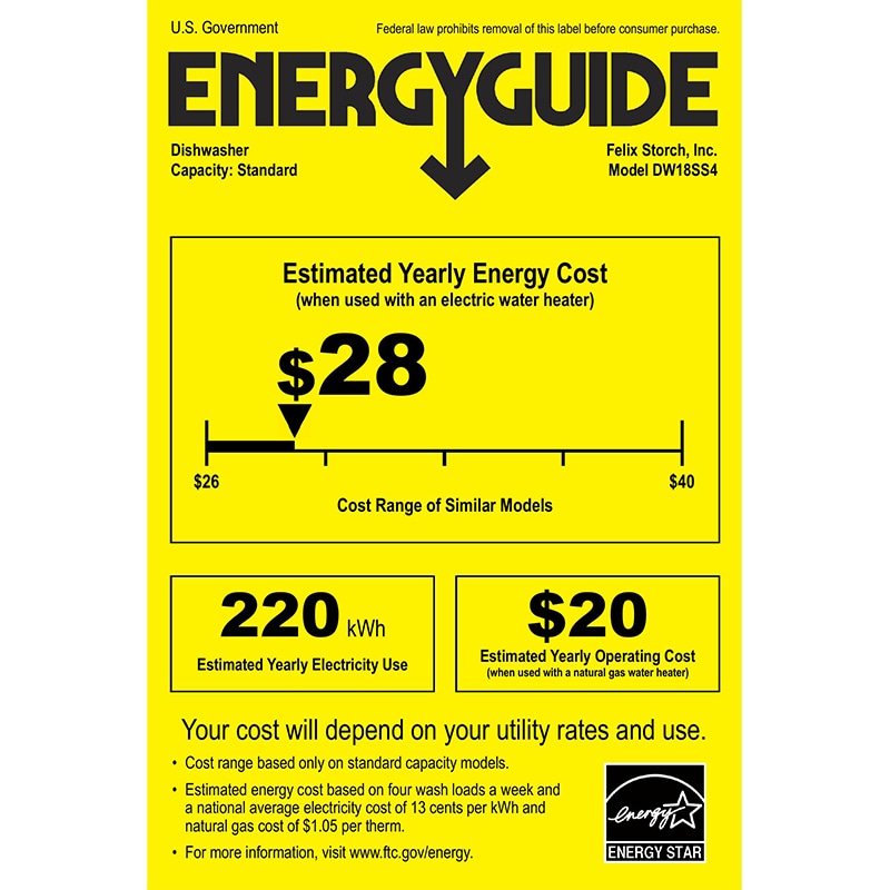 Summit 18 in. Front Control Dishwasher with 49 dBa Sound Level & Pocket - Stainless Steel, , hires