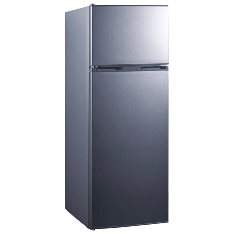 Summit 22 in. 7.4 cu. ft. Top Freezer Refrigerator - Stainless Look, , hires