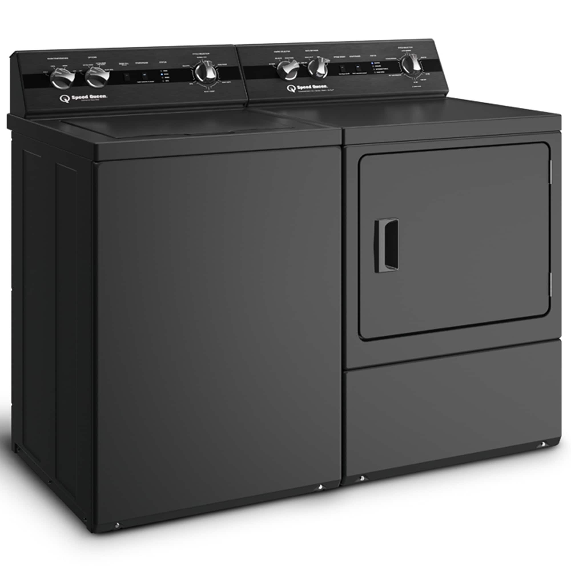 Speed Queen DC5 27 in. 7.0 cu. ft. Gas Dryer with Pet Plus Cycle, Sensor Dry, Sanitize & Steam Cycle - Matte Black, Matte Black, hires
