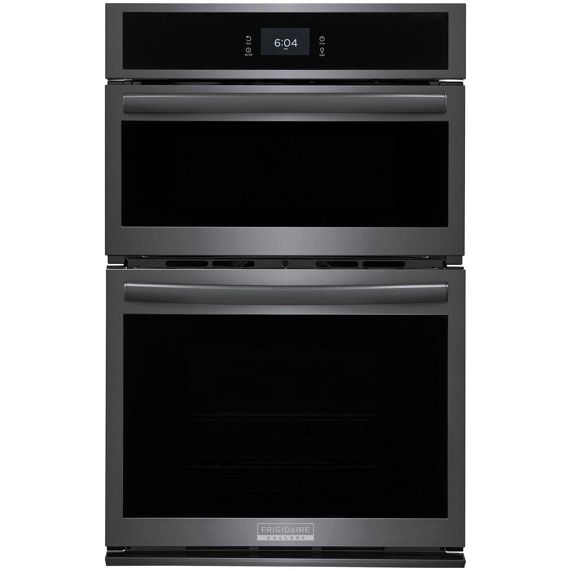 Frigidaire Gallery 27 in. 5.5 cu. ft. Steam Electric Microwave/Wall Oven Combo with True European Convection - Black Stainless, Black Stainless, hires