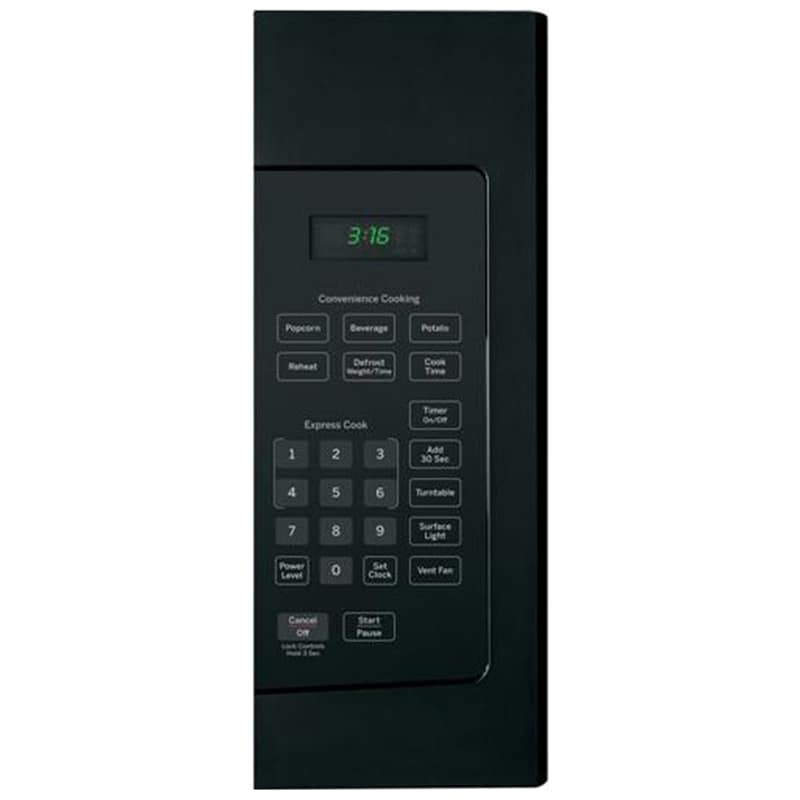 GE 30 in. 1.6 cu. ft. 1000W Over-the-Range Microwave with 300 CFM - Black, Black, hires