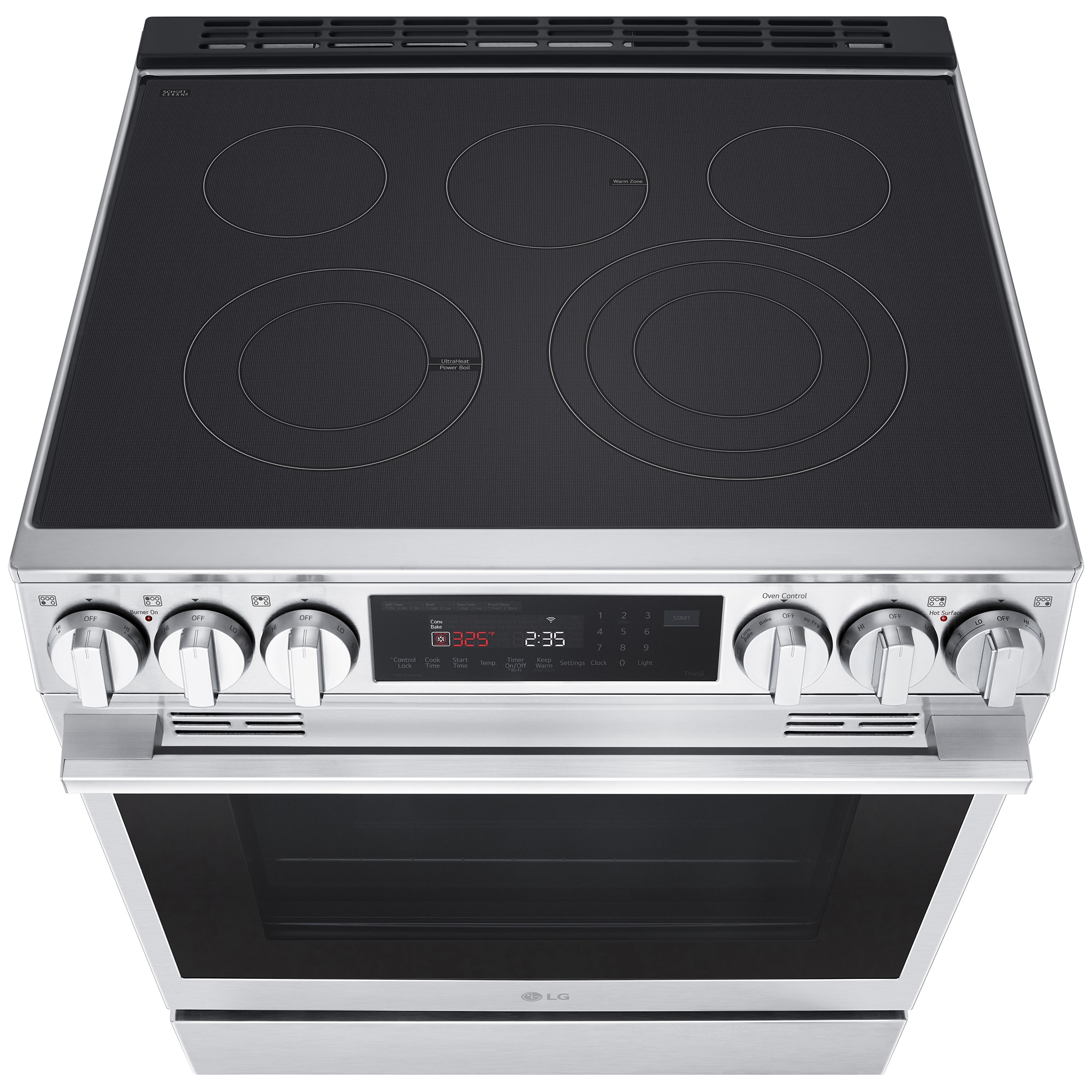 LG 30 in. 6.3 cu. ft. Smart Air-Fry True European Convection Electric Range with Radiant Burners PrintProof Stainless Steel, , hires