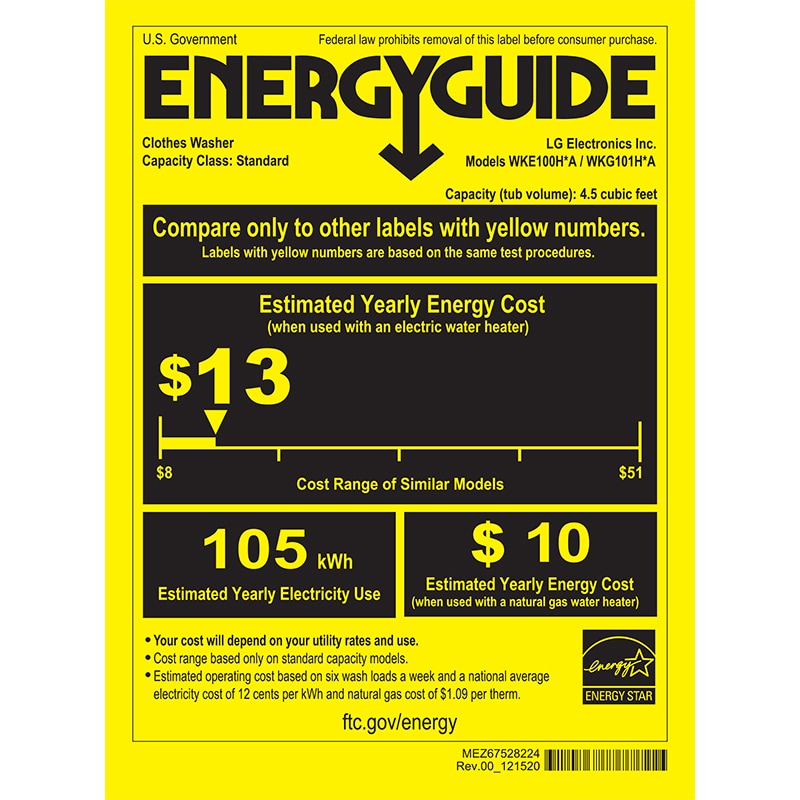 LG 27 in. WashTower with 4.5 cu. ft. Washer with 6 Wash Programs & 7.4 cu. ft. Gas Dryer with 6 Dryer Programs, Sensor Dry & Wrinkle Care - Graphite Steel, Graphite Steel, hires