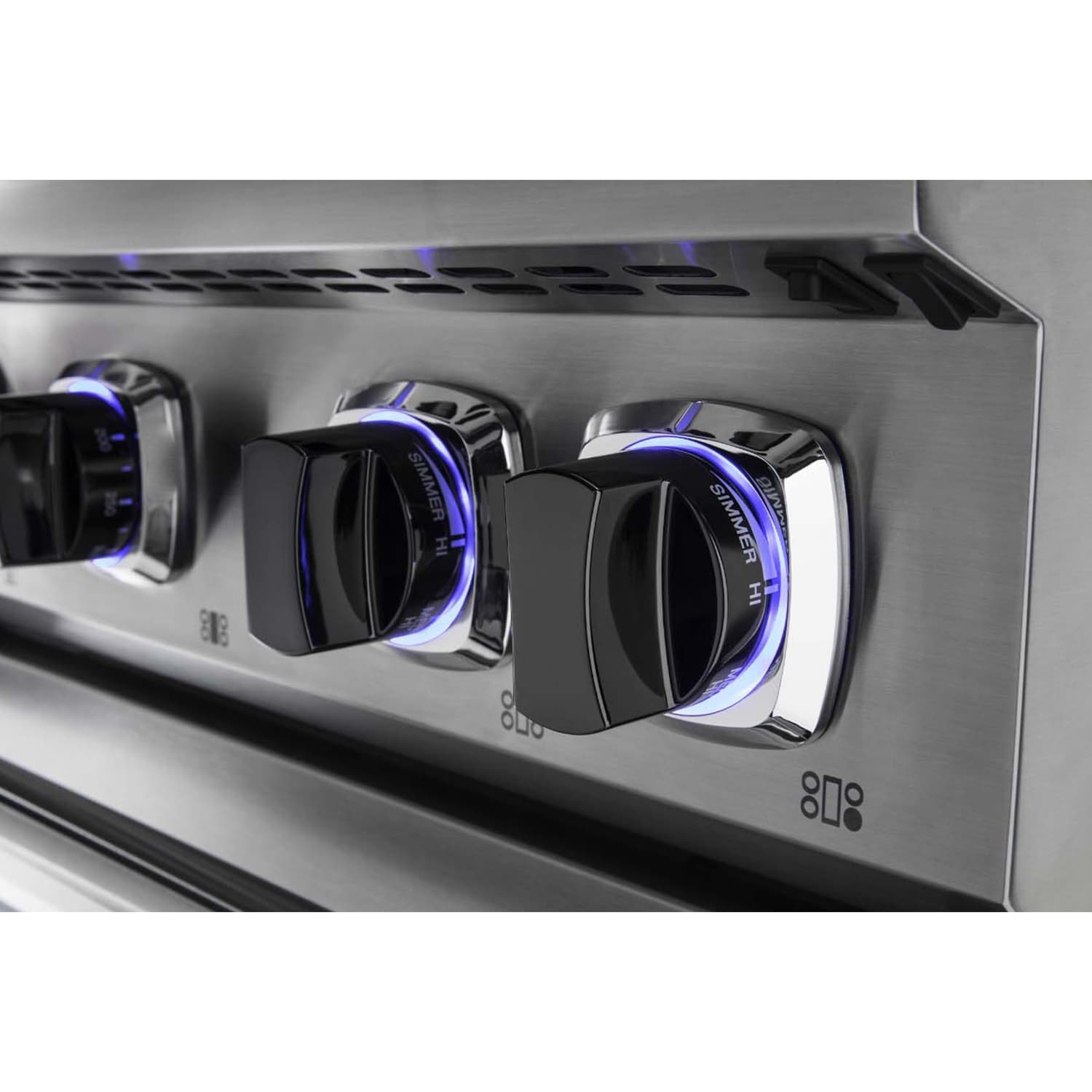 Viking 7 Series 36 in. 5.6 cu. ft. True European Convection Dual Fuel Range with 4 Sealed Burners & Griddle - Stainless Steel, , hires