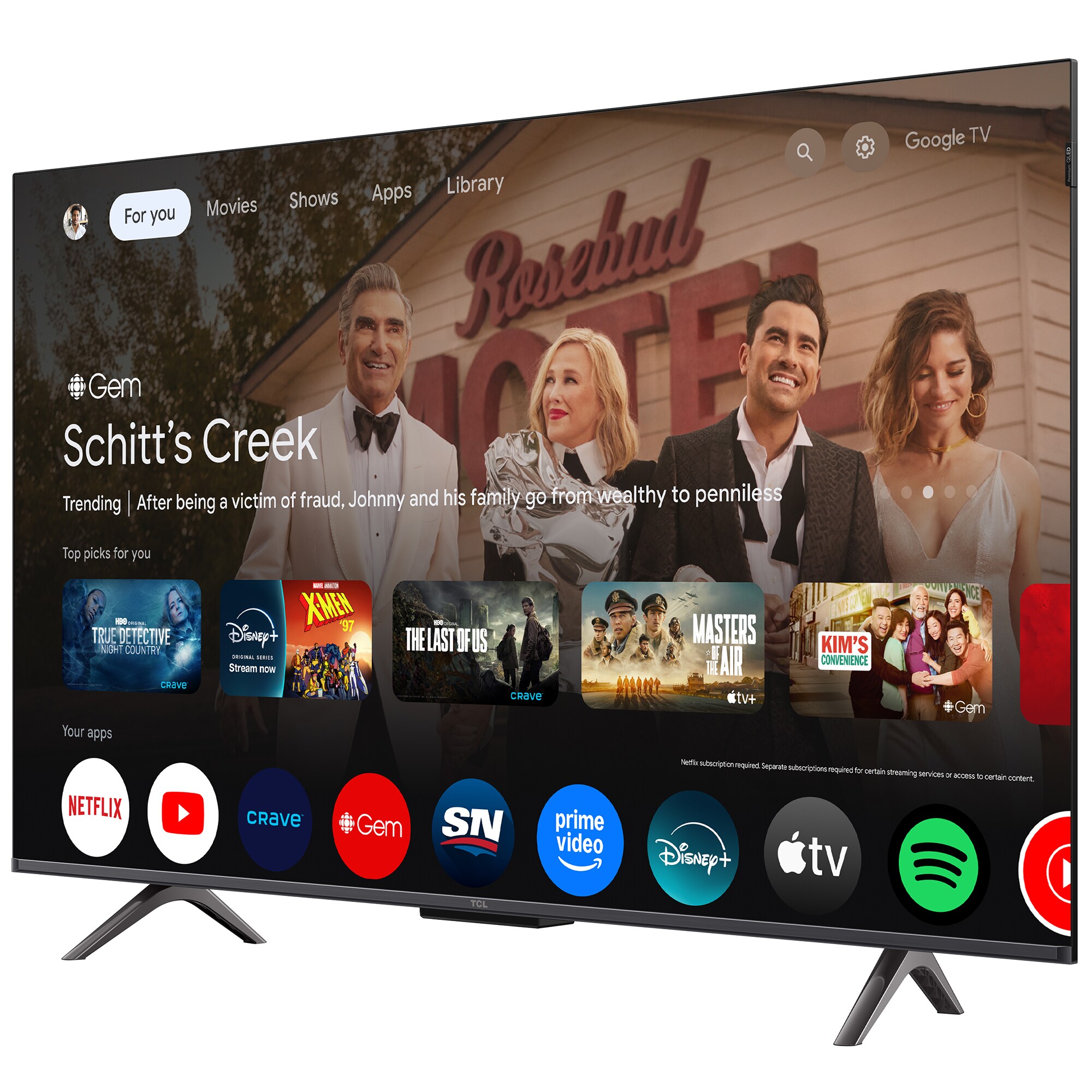 TCL - 43" Class Q-Series QLED 4K UHD Smart Google TV, , hires