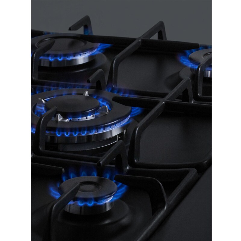 Summit 27 in. 5-Burner Natural Gas Cooktop - Black, , hires